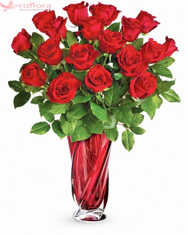 Aroma Dragostei Preferata – Buchet cu 19 trandafiri rosii