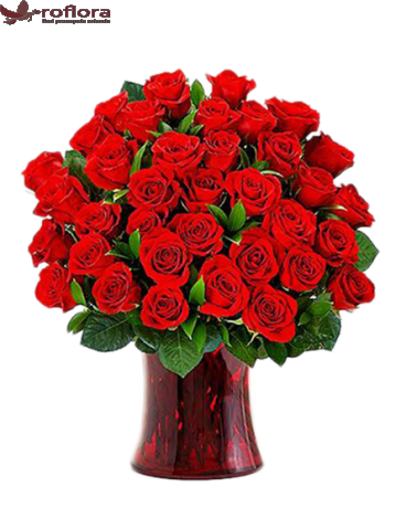 Puterea Dragostei – Buchet din 35 trandafiri rosii