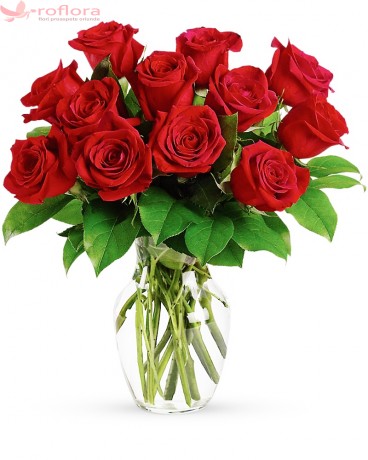 Simple Passion - Buchet cu 13 trandafiri rosii