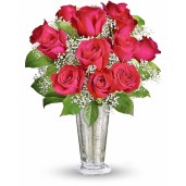 Sarutul trandafirilor Deluxe - Buchet din trandafiri rosii