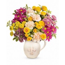 Fancy bouquet - Buchet din minirosa, garoafe si crizanteme