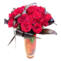 Te iubesc! - Buchet cu 25 trandafiri rosii 