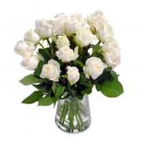 Visare – Buchet din 21 trandafiri albi 