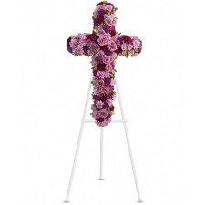 Floral Cross - Cruce din trandafiri, garoafe, crizanteme
