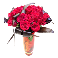 Te iubesc! - Buchet cu 25 trandafiri rosii 