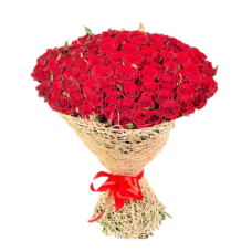 Exquisite Red Rose - Buchet din 101 trandafiri rosii