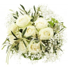 Heavenly Bouquet - Buchet din trandafiri albi