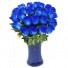 Aquamarine - Buchet din 25 trandafiri albastri